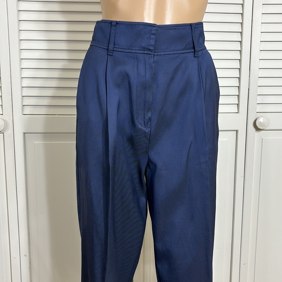 Fleur du Mal High Rise Pleated Trouser Pants Size 6 - Picture 5 of 16